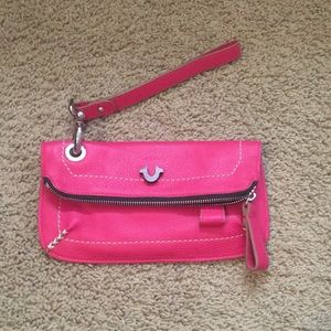 Pink True Religion Wristlet
